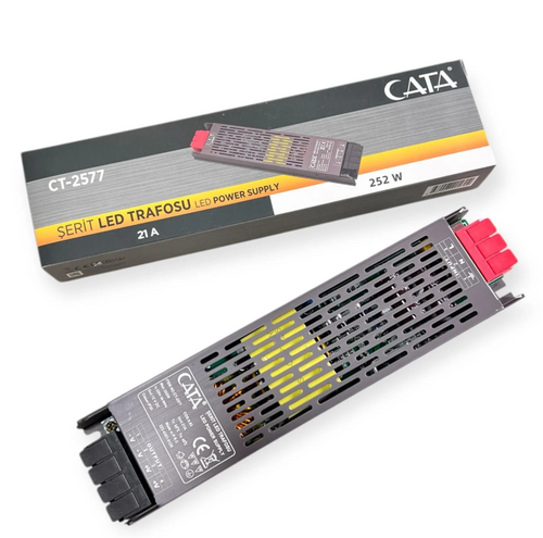 Cata - Cata 21 Amper 250 Watt Slim Şerit Led Trafosu CT-2577
