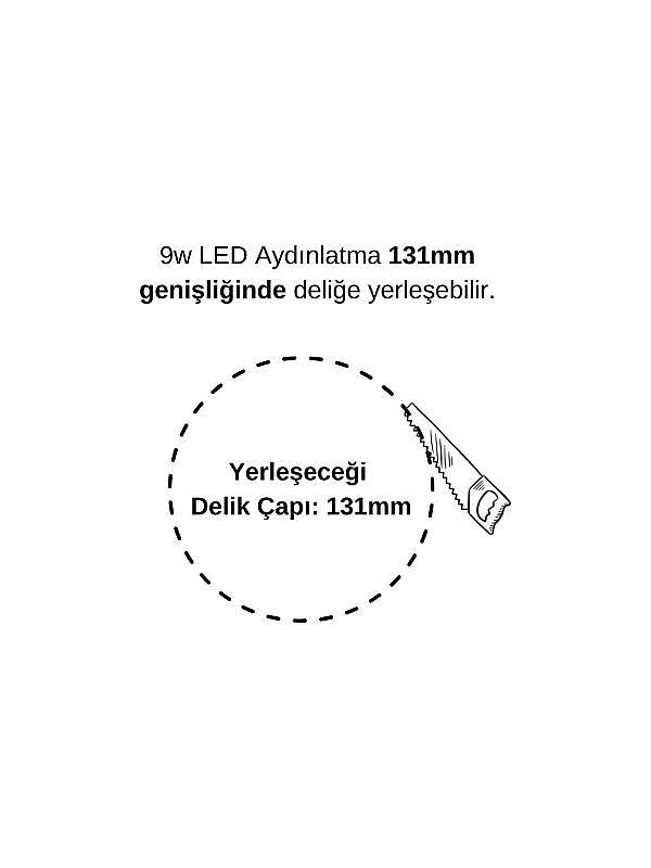 Cata Ct-5146 Eco 9W Panel Led Armatür Beyaz - 2