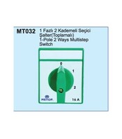  Metop - Metop MT032 16A 1 Faz 2 Kademeli Seçici Komütatör Şalter