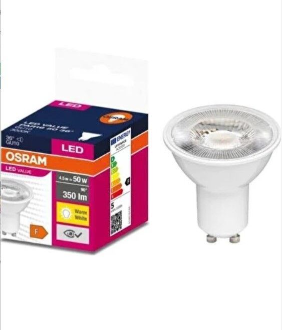Osram  4,5w=50 W /3000k Led Value Gu10 350lm Led Ampul