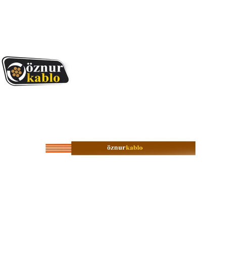 Öznur Kablo - Öznur 1 mm NYAF Kablo-Kahverengi