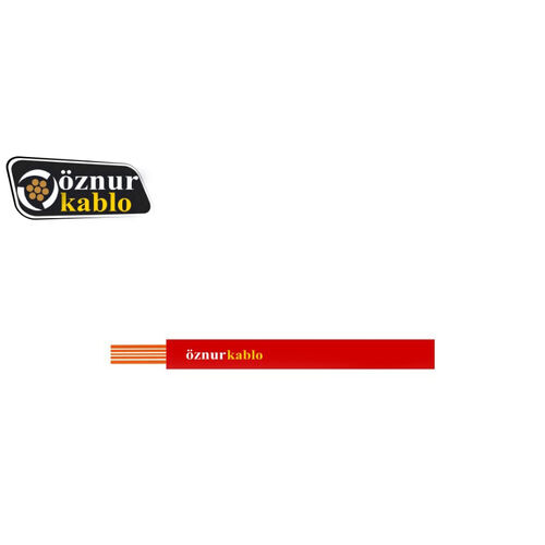 Öznur Kablo - Öznur Kablo 1,5 mm NYAF -Kırmızı