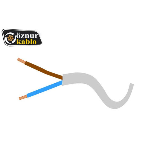 Öznur Kablo - Öznur Kablo 2x1 mm Beyaz TTR - NYMHY