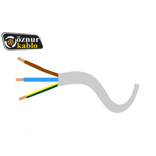 Öznur Kablo - Öznur Kablo 3x2,5 mm TTR SİYAH - NYMHY