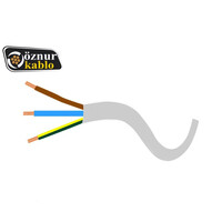 Öznur Kablo - Öznur Kablo 3x2,5 mm TTR BEYAZ