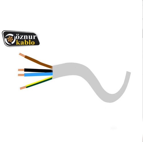Öznur Kablo - Öznur Kablo 4x0,75 mm Beyaz TTR-NYMHY