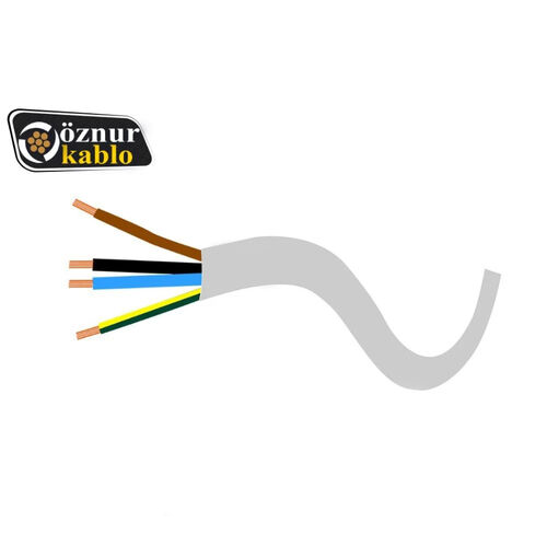 Öznur Kablo - Öznur Kablo 4x1 mm Beyaz TTR-NYMHY