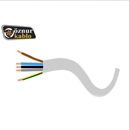 Öznur Kablo - Öznur 5x2,5 mm Siyah TTR Kablo - NYMHY