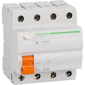 Schneider Elektrik - Schneider Electric Domae Kaçak Akım Rölesi 40A 4P AC 30mA-3303430110293 - 11029