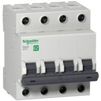 Schneider Elektrik - Schneider Electric Otomatik Sigorta, Easy9, 4P, 50 A, C curve, 6000 A