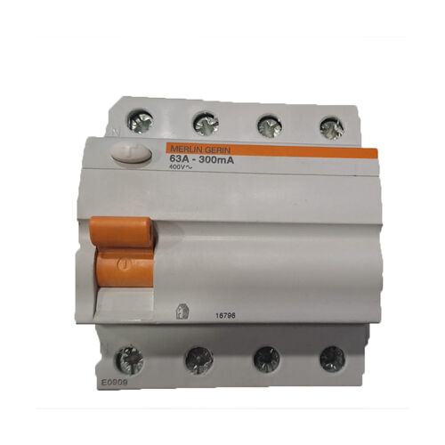 Schneider Elektrik - Schneider Electric - Merlın Gerın Rezidüel Akım Devre Kesici - 4 Kutup - 63 A - Sınıf Ac 300Ma-3303430167969 - 16796