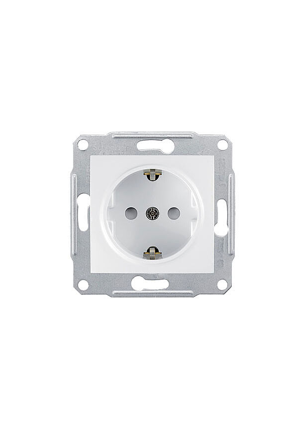 Schneider Electric Sedna Topraklı Beyaz Priz + Çerçeve SDN3000121 - 2