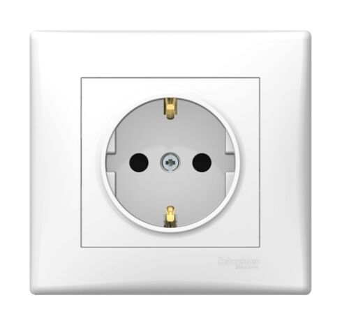 Schneider Electric - Schneider Elektrik Sedna Beyaz Topraklı Priz + Çerçeve Schneider Electric - Schneider Elektrik Sedna Beyaz Topraklı Priz + Çerçeve
