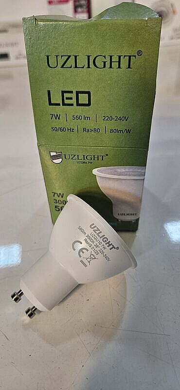 Uzlıght UZGU10 7W 220-240V 3000K 560 Lümen Starter Ayaklı Dimlenir Led Ampul - 4