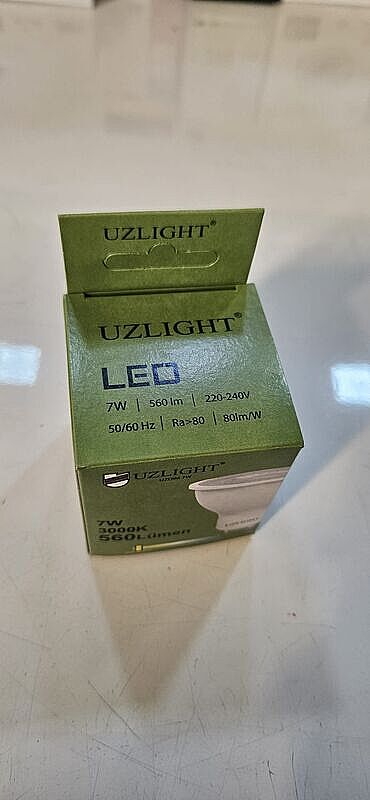 Uzlıght UZGU10 7W 220-240V 3000K 560 Lümen Starter Ayaklı Dimlenir Led Ampul - 5
