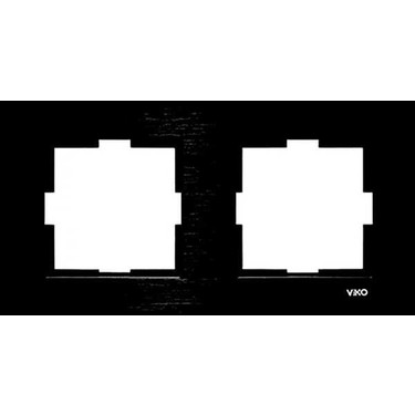 Viko Artline - Viko Artline Novella İkili Çerçeve - Siyah Viko Artline - Viko Artline Novella İkili Çerçeve - Siyah