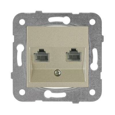 Viko - Viko Artline Novella İkili Numeris Cat3 Bronz / Mekanizma + Kapak (Çerçevesiz) 92105233 Viko - Viko Artline Novella İkili Numeris Cat3 Bronz / Mekanizma + Kapak (Çerçevesiz) 92105233