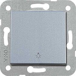 Viko Artline Novella Light (Işık) Gümüş Mekanizma + Düğme (Çerçevesiz) 92105003 - 4