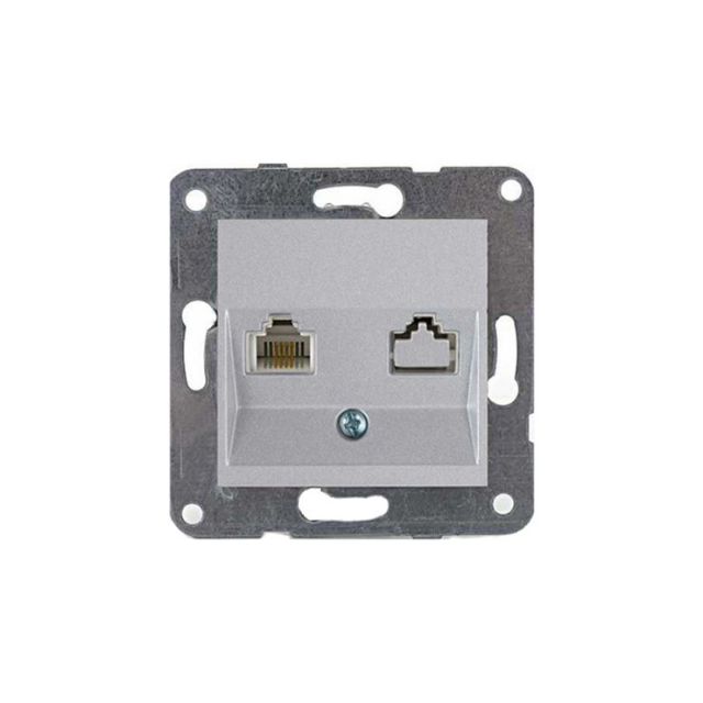 Viko - Viko Artline Novella Tekli Nümeris Cat3 Mekanizma Dahil Gümüş (Çerçevesiz) 92105013 Viko - Viko Artline Novella Tekli Nümeris Cat3 Mekanizma Dahil Gümüş (Çerçevesiz) 92105013