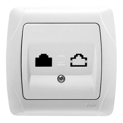 Viko - Viko Carmen Tekli Nümeris Cat3 Beyaz Mekanizma + Çerçeve 90561013 Viko - Viko Carmen Tekli Nümeris Cat3 Beyaz Mekanizma + Çerçeve 90561013