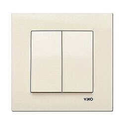 Viko Karre Komütatör Mekanizma + Çerçeve (Krem) - 90960102 - 4