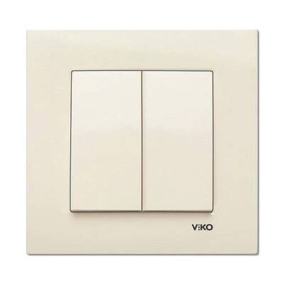 Viko - Viko Karre Komütatör Mekanizma + Çerçeve (Krem) - 90960102 Viko - Viko Karre Komütatör Mekanizma + Çerçeve (Krem) - 90960102