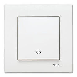 Viko Karre Permütatör Beyaz Anahtar Düğme Çerçeveli - 90960031 - 4